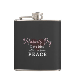 Flasques Vinyl Wrapped Flask Valentines Day Peace