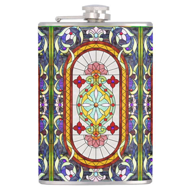 Flasques Vitre en verre tendu Art nouveau du Moyen-Orient (Devant)