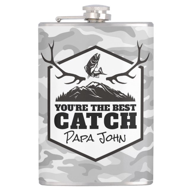 Flasques Vous êtes le meilleur cadeau personnalisé Catch (Devant)