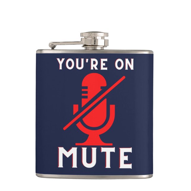 Flasques Vous êtes sur Mute Funny Zoom meme (Devant)