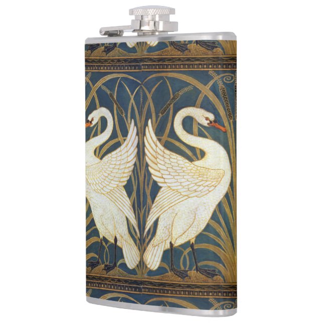 Flasques Walter Crane - Swan, Rush Et Iris Art Nouveau (Gauche)