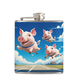 Flasques When Pigs Fly Funny Winged Pigs