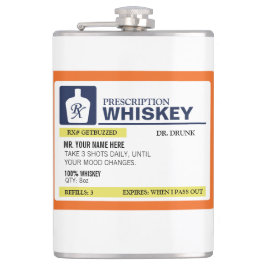 Flasques Whiskey drôle de prescription