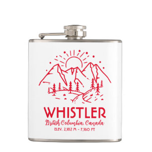 Flasques Whistler Colombie-Britannique Canada Ski minimalis
