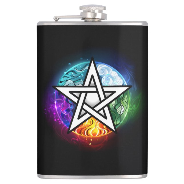 Flasques Wiccan pentagram (Devant)