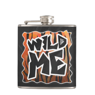 Flasques Wild Me Tiger Hot orange et noir