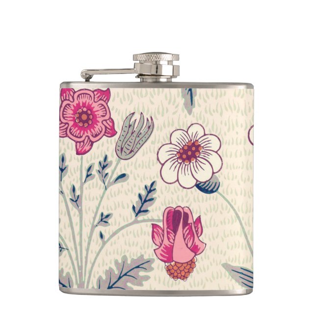 Flasques William Morris Daisy Motif floral Orange rouge (Devant)