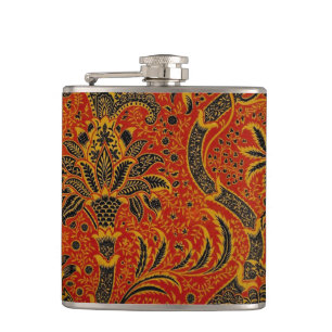 Flasques William Morris India Rouge Floral Vintage Classiqu