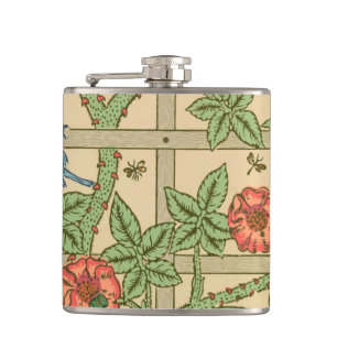 Flasques William Morris Trellis Design classique de papier
