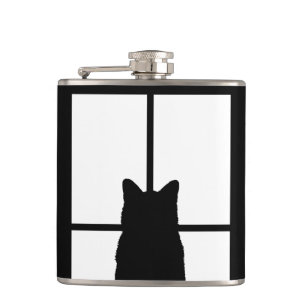 Flasques Window Black Cat Click to Customize a color decor