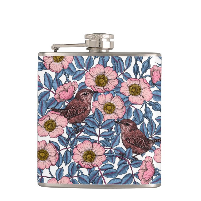 Flasques Wrens en rose (Devant)