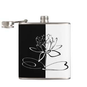 Flasques Yin Yang Black Lotus Blossom