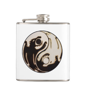 Flasques Yin yang Double Dragon