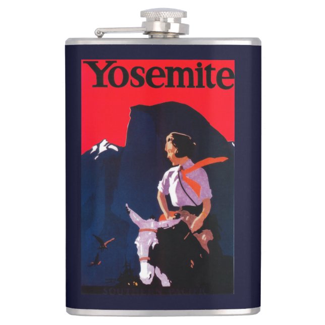 Flasques Yosemite PosterYosemite vintage, CA (Devant)