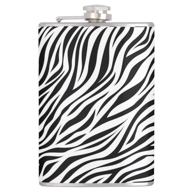 Flasques Zebra Animal Skin Imprimer Motif-15391 (Devant)