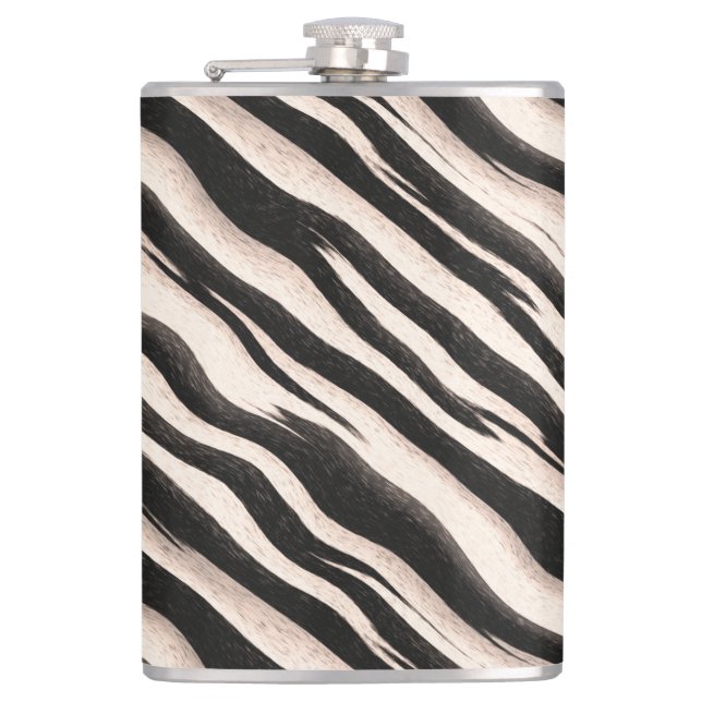 Flasques Zebra raye une texture transparente + vos idées (Devant)