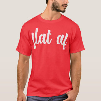 Flat Af Cancer Awareness Month Survivor Feminist V T-Shirt