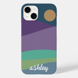 Flat Boho Abstrakt Landschaft I Telefongehäuse Case-Mate iPhone 14 Hülle