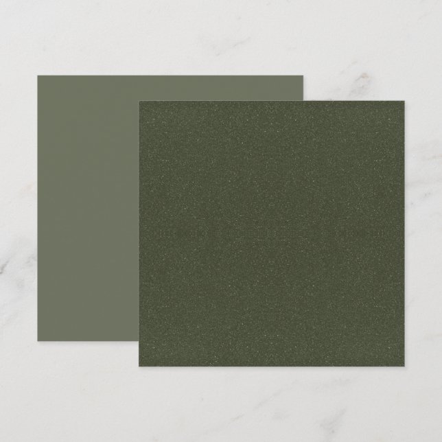 Flat Card für Moss Green Noise Texture - Anpassbar (Vorne/Hinten)
