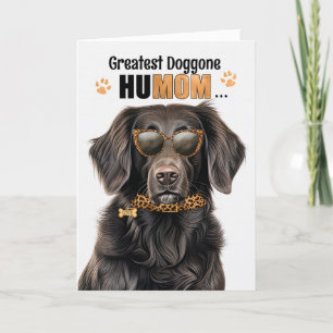 Flat Coat Retriever Best HuMOM Ever Mother Day Feiertagskarte