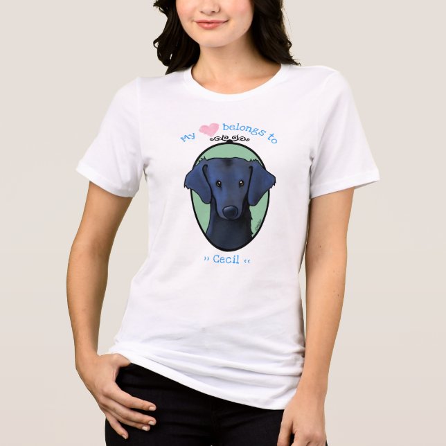 Flat Coat Retriever My Heart T - Shirt (Vorderseite)