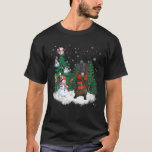 Flat Coated Retriever Dog Christmas Snowman Xmas T T-Shirt<br><div class="desc">Flat Coated Retriever Dog Christmas Snowman Xmas T</div>