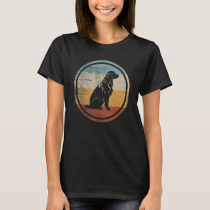 Flat Coated Retriever Dog Retro Style T-Shirt