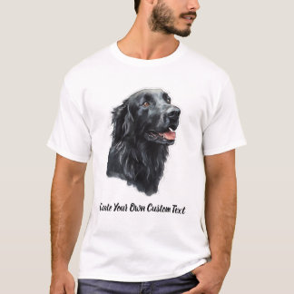 Flat-Coated Retriever Erstellen Sie Ihren Eigener T-Shirt