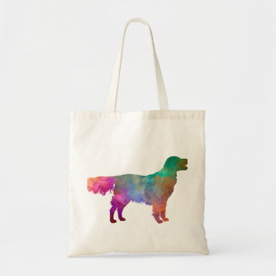 Flat Coated Retriever im Watercolor Tragetasche