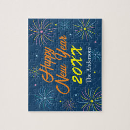 Flat Colorful Silvester Party - Blau