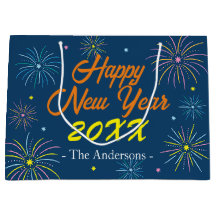 Flat Colorful Silvester Party - Blau