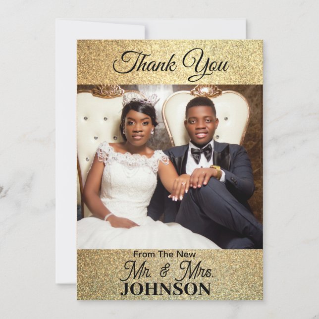 Flat danke Ihnen Fotokarte (Vorderseite)