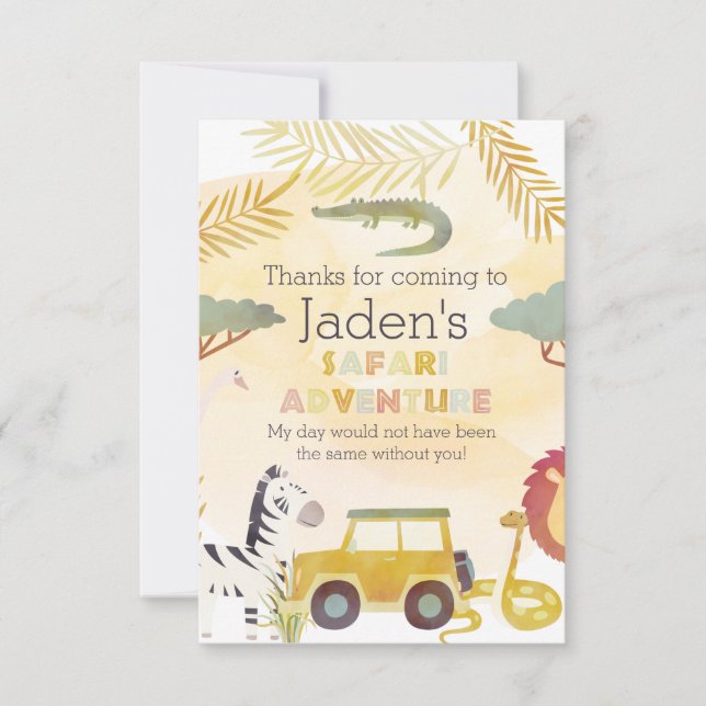 Flat Dankeschön-Karte Dankeskarte (Vorderseite)