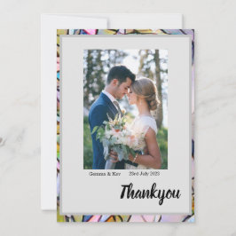 Flat Dankeschön-Karte Dankeskarte