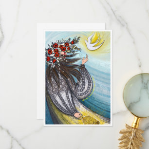 Flat Dankeschön-Karte Dankeskarte