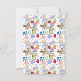 Flat Dankeschön-Karte Dankeskarte