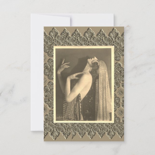 Flat Dankeschön-Karte Dankeskarte (Vorderseite)