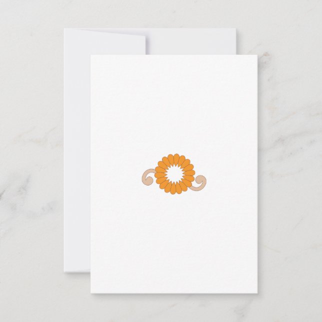 Flat Dankeschön-Karte Dankeskarte (Vorderseite)