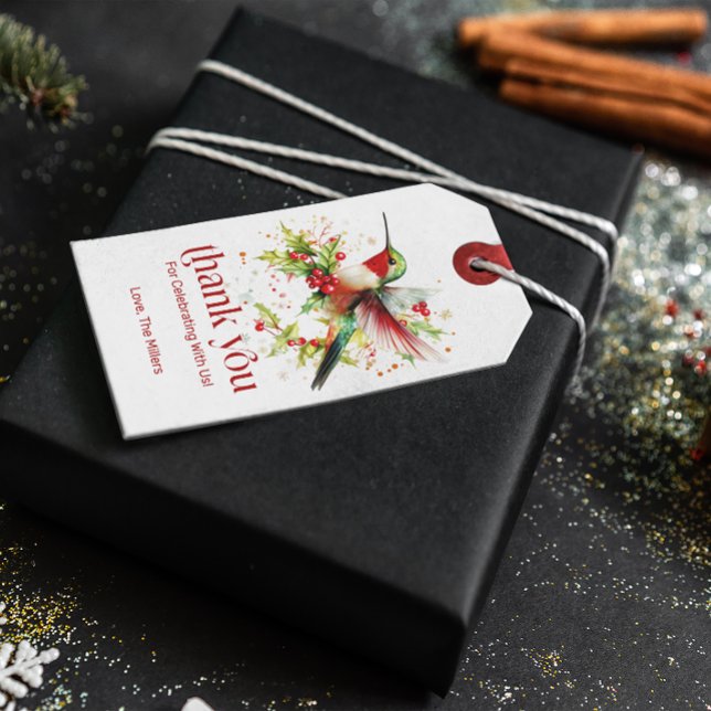 Flat Dankeschön-Karte Geschenkanhänger (Von Creator hochgeladen)