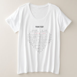 Flat Dankeschön-Karte Große Größe T-Shirt