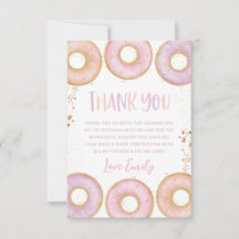 Flat Donut 1. Geburtstagsflat Vielen Dank, Ihr Car