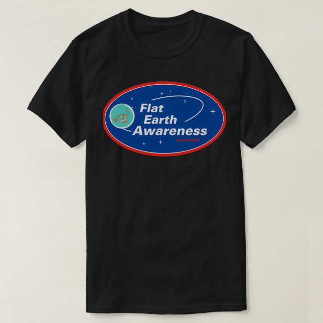 Flat Earth Awareness Classic TShirt (Design vorne)