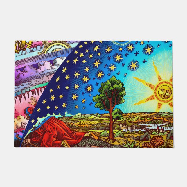 Flat Earth Doormat Fußmatte (Vorderseite)