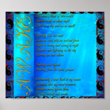 Flat Earth Gedicht Poster