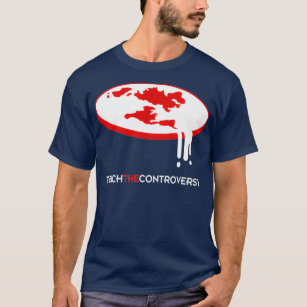Flat Earth Lehre die Kontroverse  T-Shirt