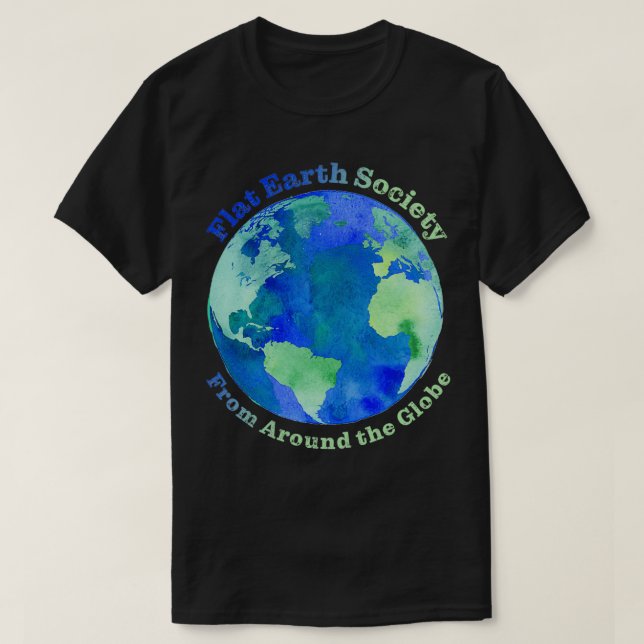Flat Earth Society Classic TShirt (Design devant)