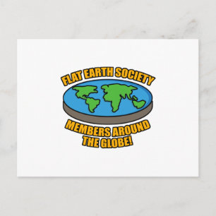Flat Earth Society Members Postkarte