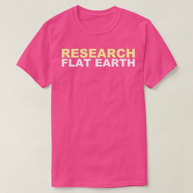Flat Earth T-Shirt (Design vorne)
