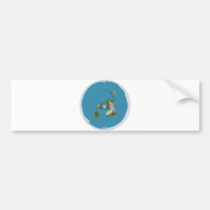 Flat Earth Today Button Classic Bumper Sticker