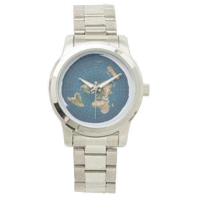 Flat Earth Watch 1 Men Armbanduhr (Vorderseite)